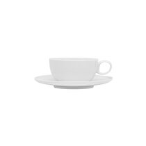 Acopa 3 oz. Stackable Rolled Edge Bright White Stoneware Espresso Cup -  36/Case