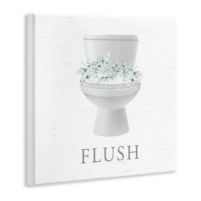 Toilet & Fresh Botanicals Wall Plaque Art, design by Lettered and Lined