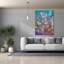 Toile épique «Blue Floral Efflorescence» par Dorothy Fagan, 40 po x 54 po