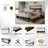 Full Metal Platform Bed With Storage In Brown-1699440134-1699440187