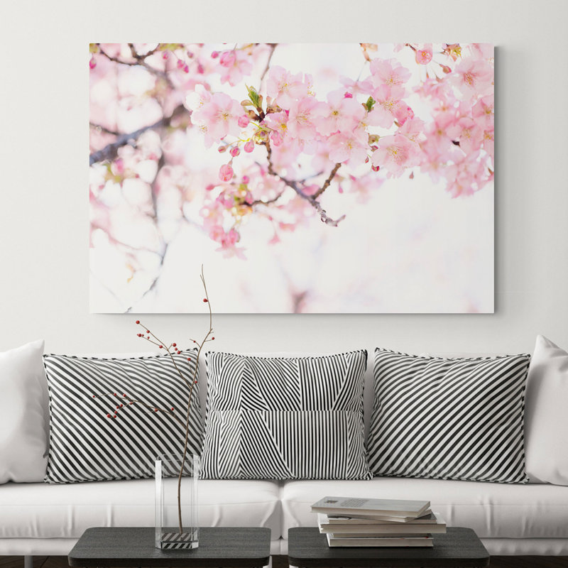 Cherry Blossom Pink Flower - Wrapped Canvas Print, 61 cm H x 81 cm W
