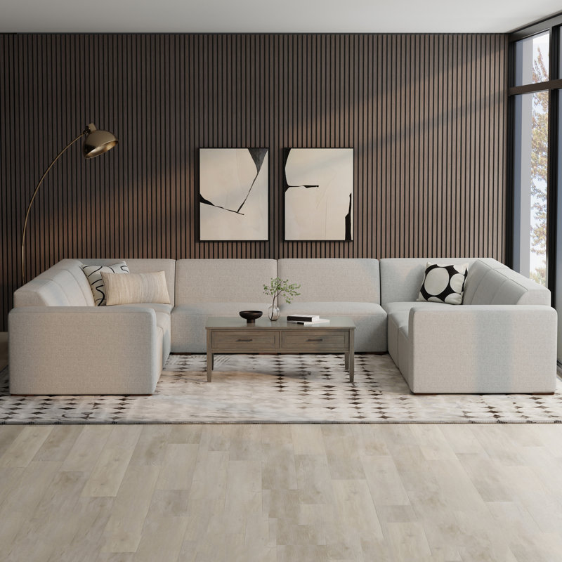 Rex 8 - Piece Modular Upholstered U-Sectional