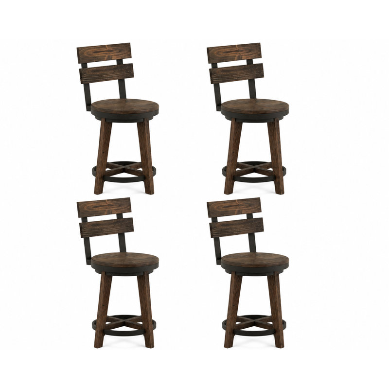 Ensemble de 4 tabourets de bar 24 po Dutton, Tabouret de comptoir (siège d'une hauteur de 24 p