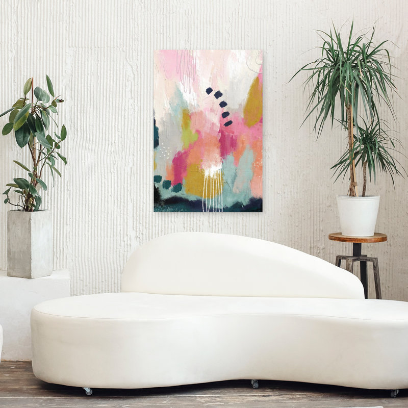 Abstrait, roses et roses abstraites, 36" H x 24" W