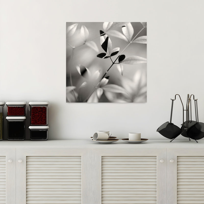 Étude botanique n ° 5, paysage contemporain abstrait, art naturel, H 18 po x l 18 po