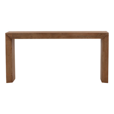 Sonya 65" Wide Solid Reclaimed Pine Console Table, Natural