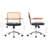 Carli Rattan Leather Office Chair-17400992
