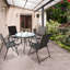 Chaise de terrasse pliante Basit