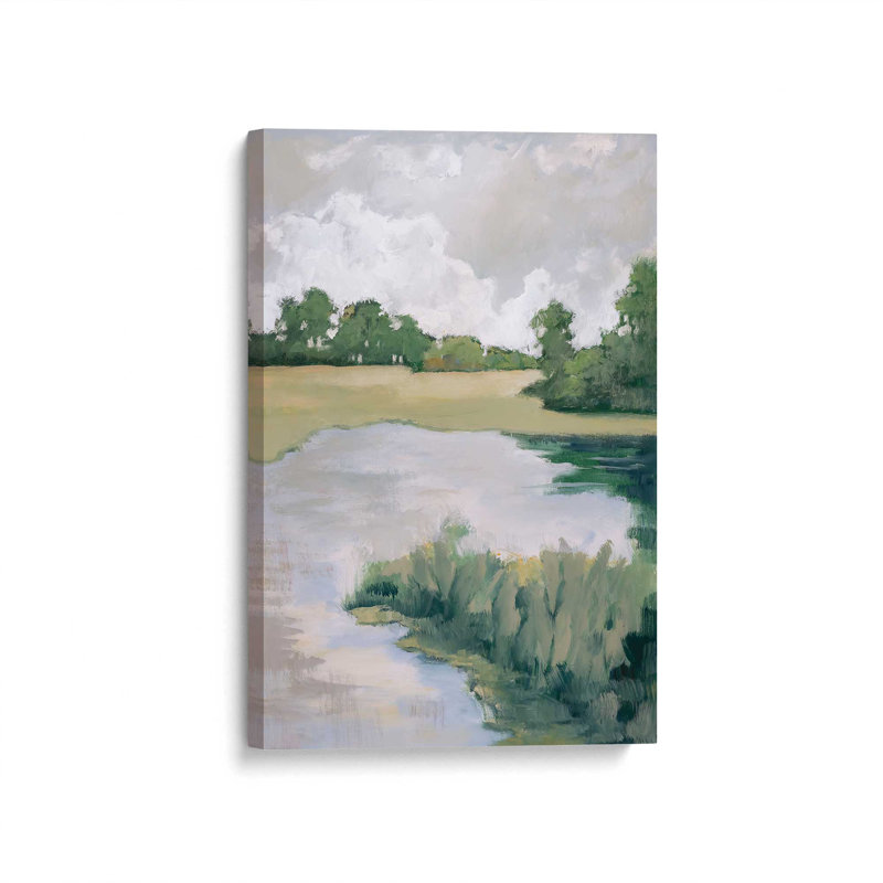 Impression sur toile Peaceful Riverside View II , H 12 po x l 8 po x P 1,25 po, Toile tendue