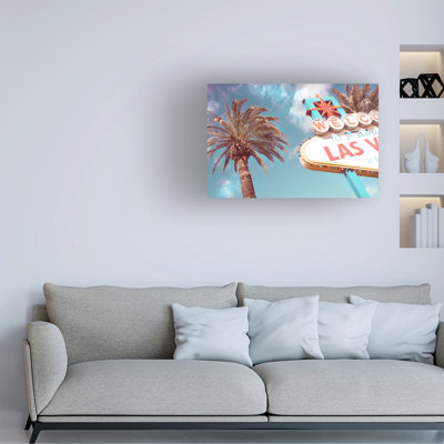 Bolog Pictufy Studio III Las Vegas Sign Welcome Canvas Art