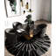 Tapis noir en cuir de vache Juwairia-1926618974