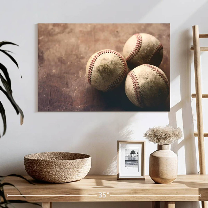 Sireci Baseball Trio, 16" H x 24" W