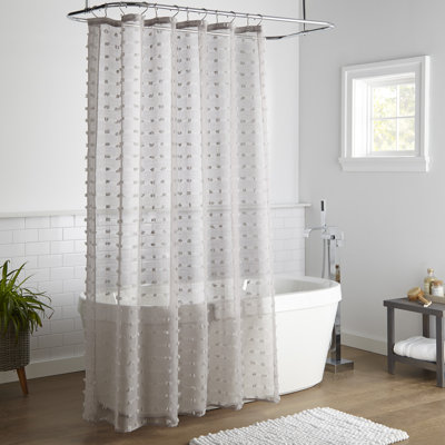 Rideau de douche simple à pois Gavril