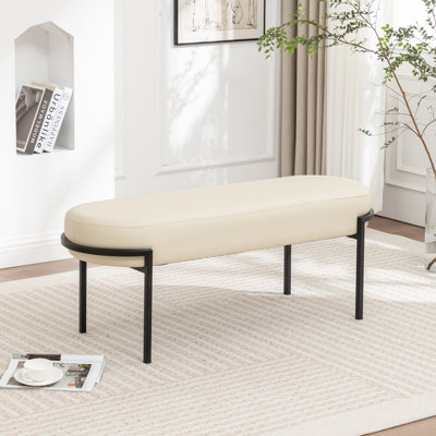 Banc rembourré Janeesha Boucle