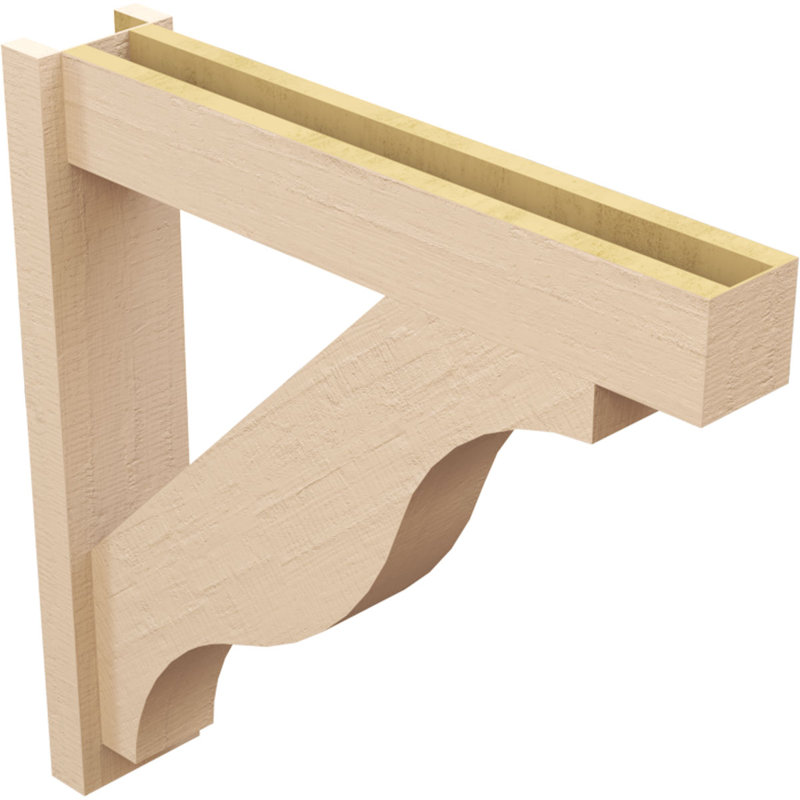 Bois de cèdre brut Funston Block TimberThane Perspector, brun clair apprêté, H 30 po x l 6 po x P 30 po