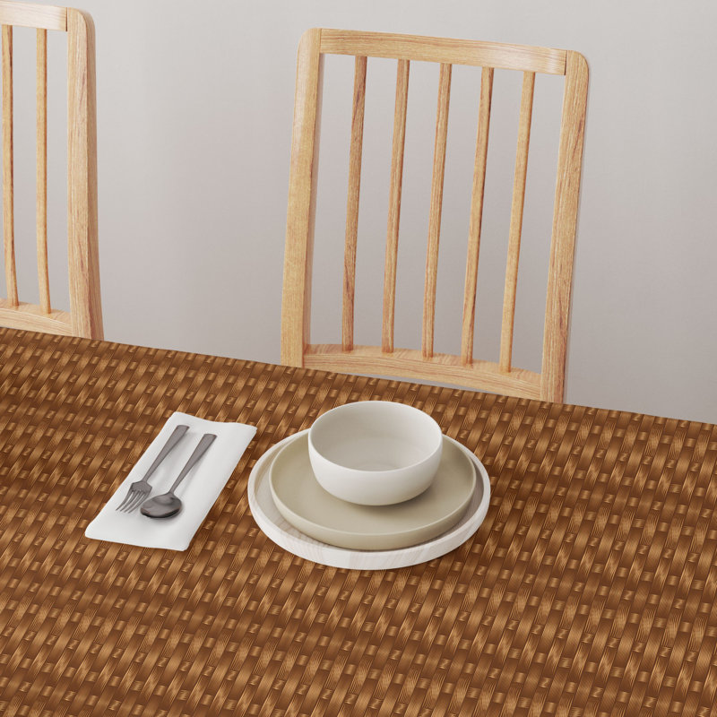 Vercher Geometric Square Tablecloth, 104" x 60"