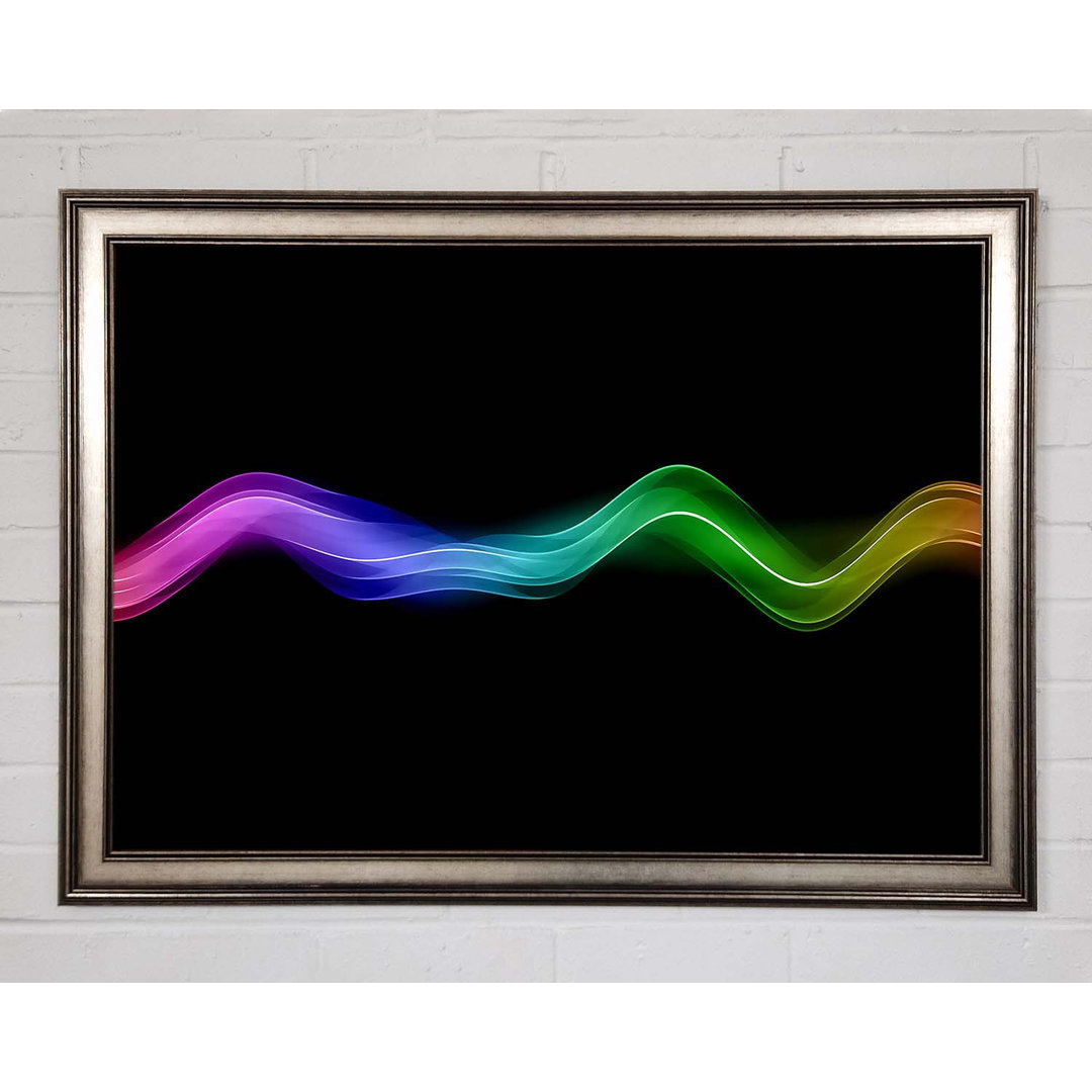 Gerahmtes Wandbild Rainbow Wave