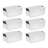 Sterilite Clear Plastic Stackable Storage Bin with White Latch Lid