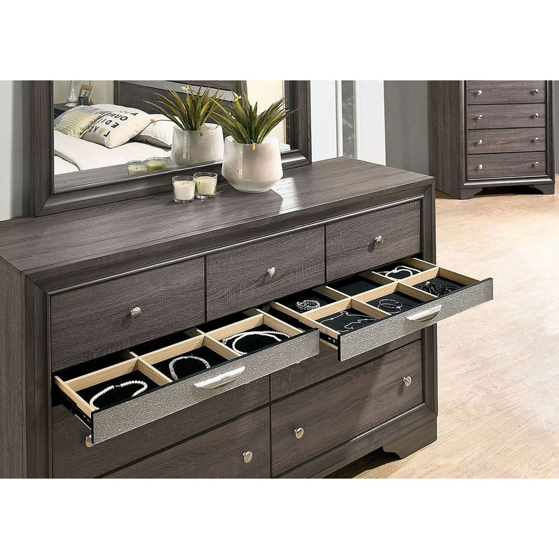 Commode contemporaine 1Pc, Gris