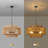 Caytlen 4-Light Dimmable Hand-Woven Drum Chandelier