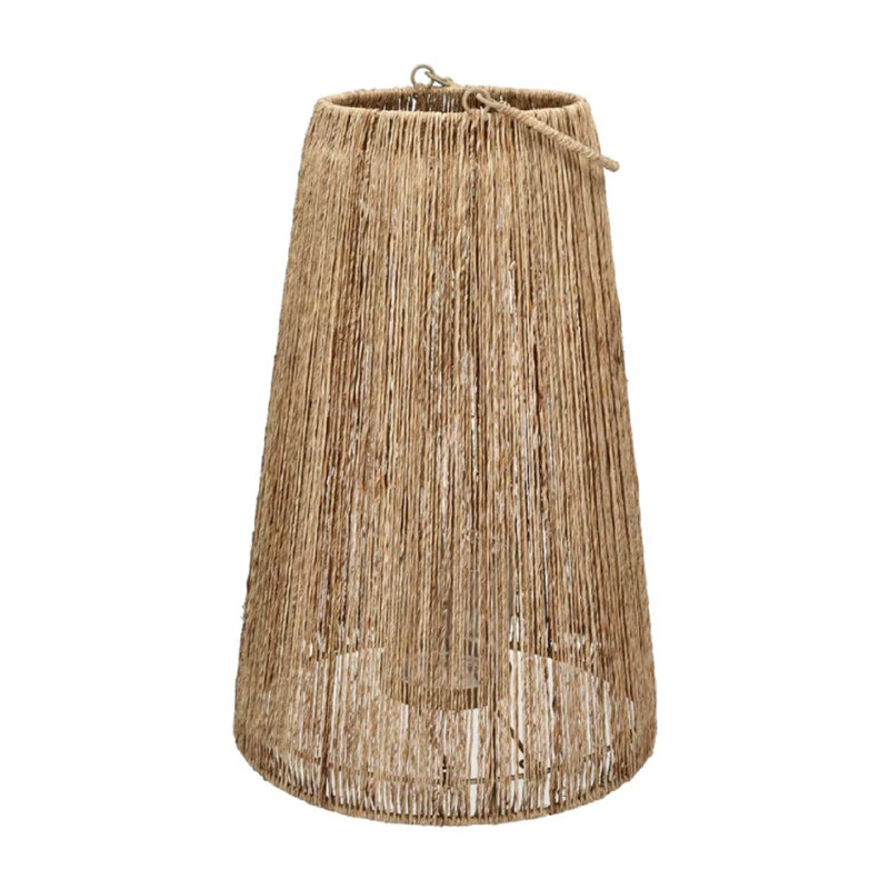 Lanterne en jute naturelle Douli, H 23,23 po x l 12,20 po x P 12,20 po