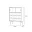 Armoire d'appoint en verre et acier inoxydable