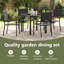 4 - Person Patio Dining Set with Square Table-39664454