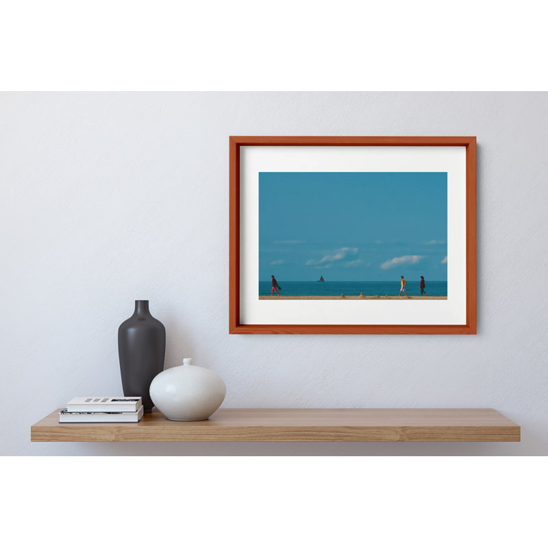 Walk This Way Print by Joseph Regan, Cherry, 14" H x 16" W x 0.75" D