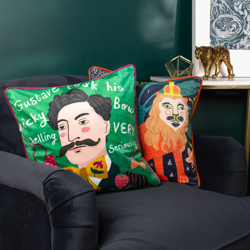 Gustave Multicolour Square Cushion