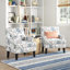 Fauteuil rembourré de 27,15 po de largeur avec garniture cloutée Iliana