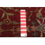 Tapis de couloir rouge en laine noué à la main de conception unique 3 pi x 10 pi Nouvel Âge