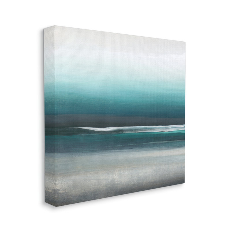 «Stormy Coast Nautical Landscape» - impression, Toile tendue, H 30 po x l 30 po x P 1,5 po