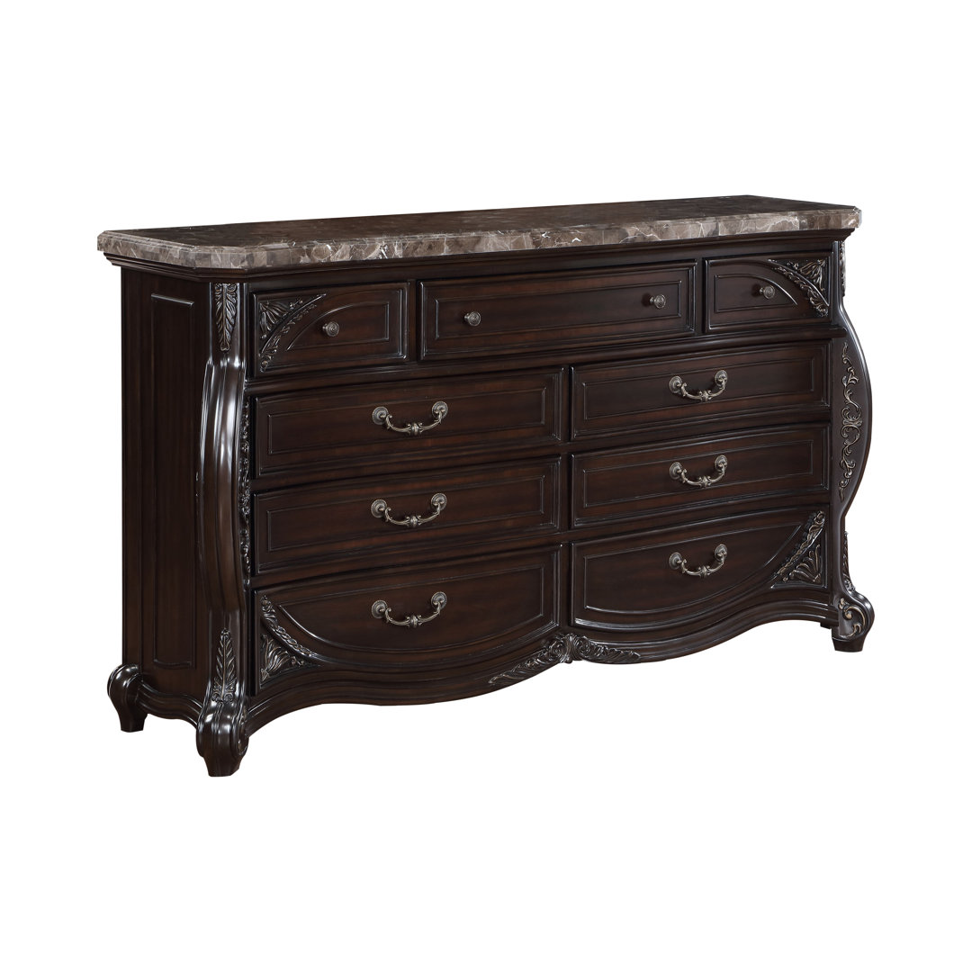 Palazzo Marina 9-Drawer Solid Wood Dresser Royal Classics