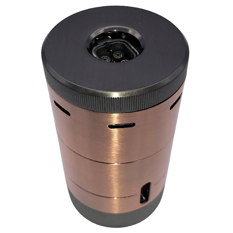 Briquet de table Xikar Volta Quad Flame, haute performance, Bronze / Bronze industriel