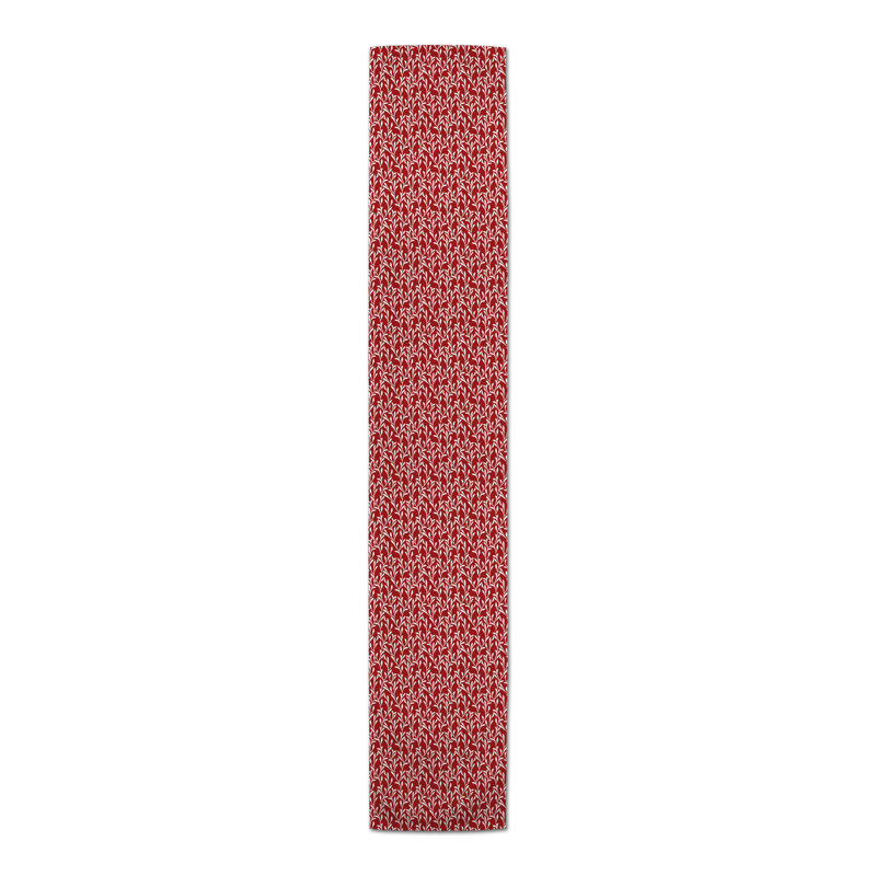 Chemin de table Courtlin, 72 po x 16 po, Rouge