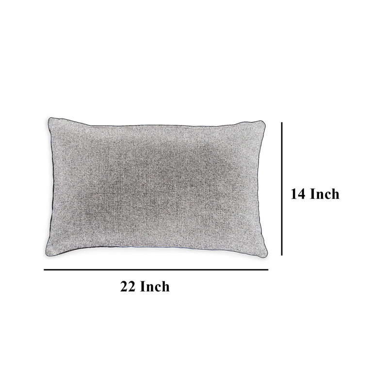14 Lumbar Accent Throw Pillow, Diamond Pattern, Brown Polyester