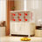 19.69" Side Wide Folding Storage Cabinet ,5 Tiers,19.69"×11.81"×50.00",Collapsible Storage Bins with Magnetic Door, Plastic Storage Cabinet with Wheels, Closet organizers and Storage Containers-1461481930