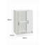 Cassella Multipurpose Cabinet Memphis, Low Auxiliary Cabinet With 2 Doors, Shoe Rack With Shelf