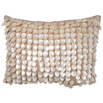 Dashiell Appliqued Jute / Sisal Throw Pillow