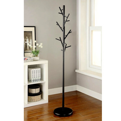 Portemanteau mural noir - Crochet robuste à 18 crochets pour vestes et chapeaux