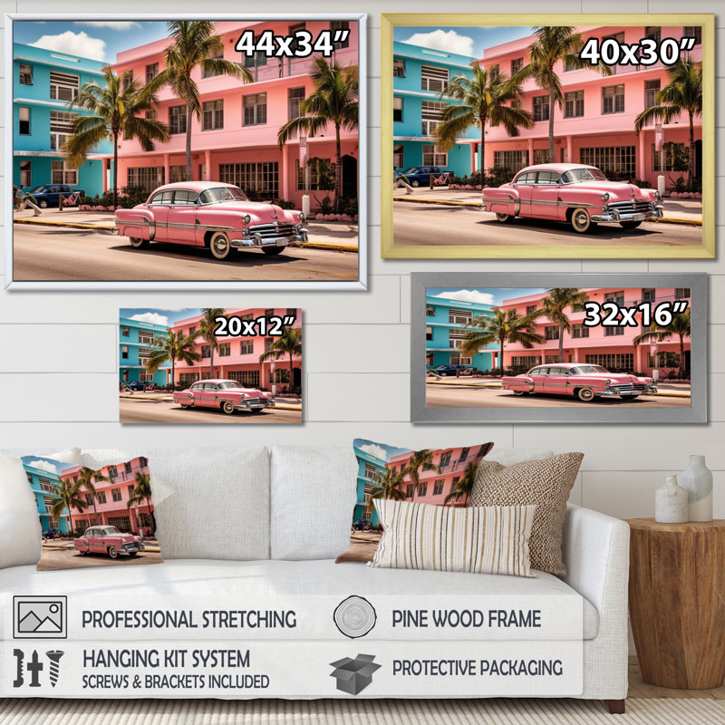 Jacksonville Bay Florida III sur toile, Cadre flottant doré, H 30 po x l 40 po x P 1,5 po