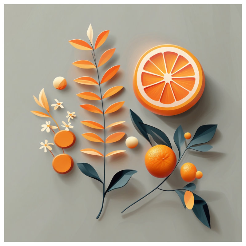 Tapis de bain orange, L 24 po x L 17 po