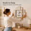 Horloge murale photo Winnie l'Ourson, cadre photo beige 50 x 50 cm pouvant contenir 12 photos, horloge décorative pour souvenirs de famille, idéale pour la chambre d'enfant, la chambre à coucher, le salon et la décoration murale pour chambre de bébé.-1700705856-1700787783