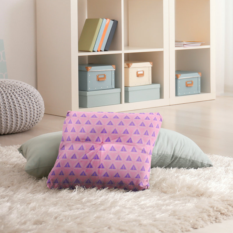 Coussin Theo Nath, 30 po x 30 po, Rose / Mauve
