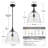 1 - Light Modern Dimmable Dome Single Pendant Light Fixture with Clear Glass-1694116822