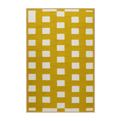 Machine Washable Botanical Brown Area Rug