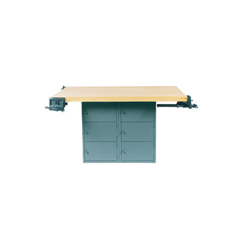 Établi avec plan de travail en bois l 64 po étau