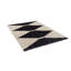 Tapis noir et ivoire moderne