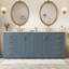 Meuble-lavabo 72 po avec lavabo en céramique (séparé), armoire de rangement en bois massif, ensemble de meuble-lavabo autoportant avec tiroirs et portes à fermeture douce-306377717-306377718-306377721