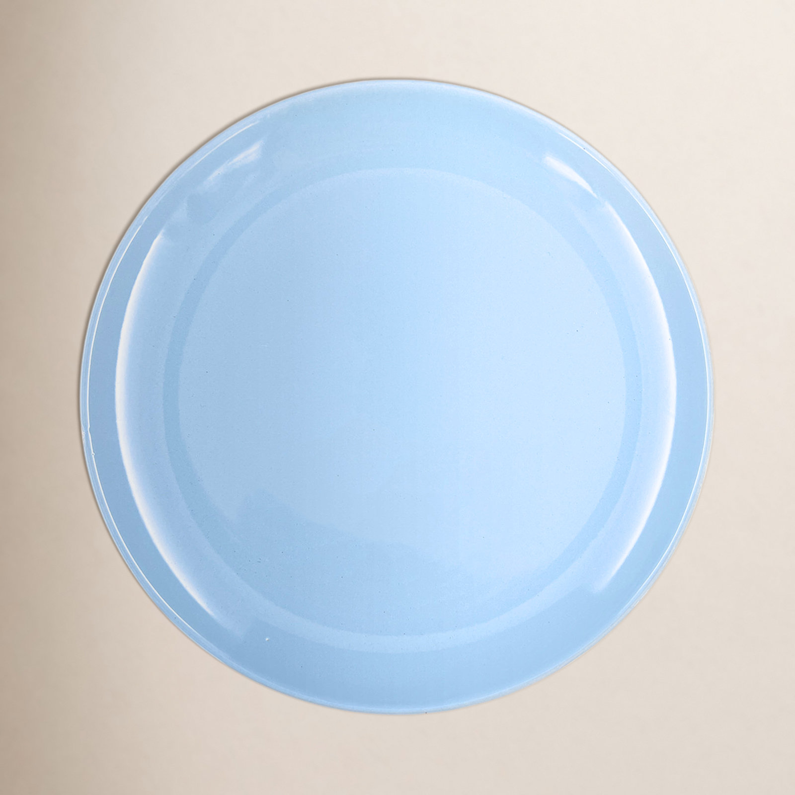 Canvas Home Shell Bisque 9" Porcelain Salad Plate, Blue